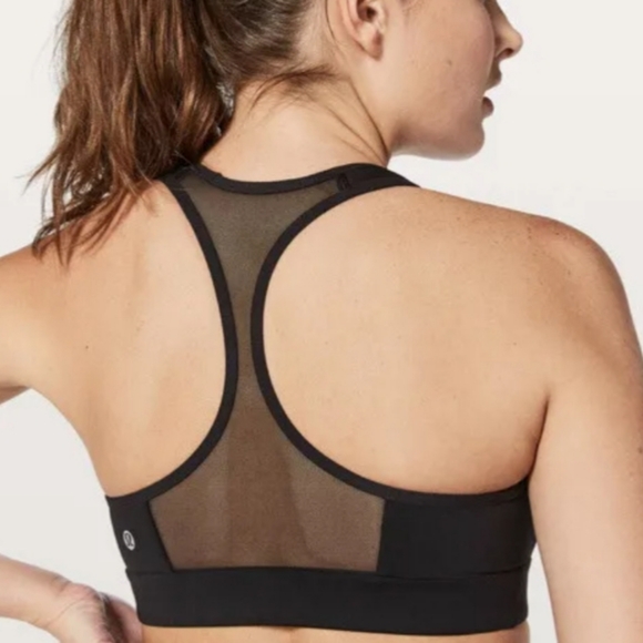 Lululemon Black Speed Up Bra Sz 2 - Picture 2 of 6
